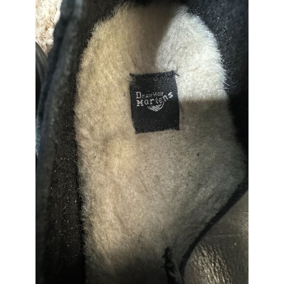 Dr. Martens Womens Mono Black Lace-Up Lorrie  Leather Shoes Cushioned Lining 8 - Picture 4 of 9